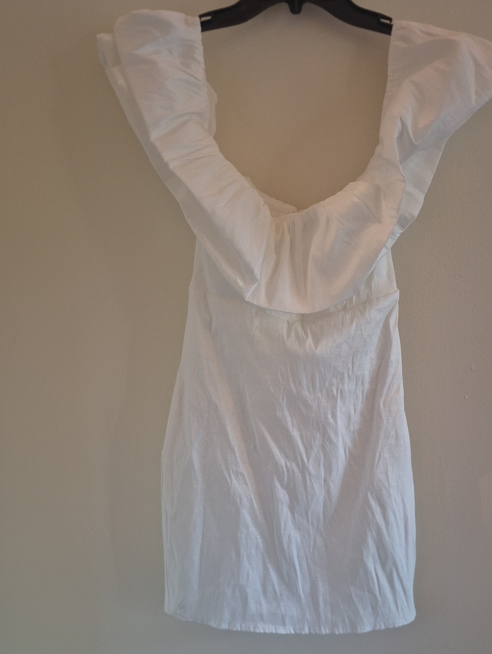 Lulu's White Ruffle-Trim Off-Shoulder Camisole